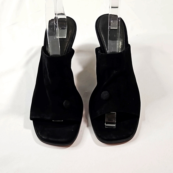 Sanctuary Black Suede Women's Mules Sz 8.5 - Picture 2 of 7